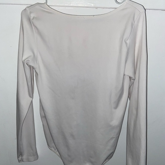 White long sleeve bodysuit / 3 for $17!!! - Picture 2 of 3